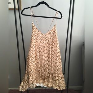 Hollister White with Sunflower Pattern Dress, XL